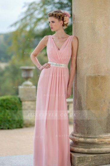Vestido rosa largo para invitada de boda 1