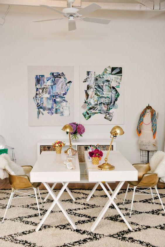 tendencias_de_decoración_para_el_verano_2016_espacio_trabajo_con_detalles_en_oro