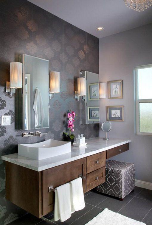 reformar un baño. Baño moderno con grifería empotrada