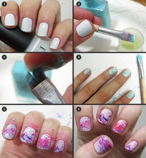 Uñas salpicadas