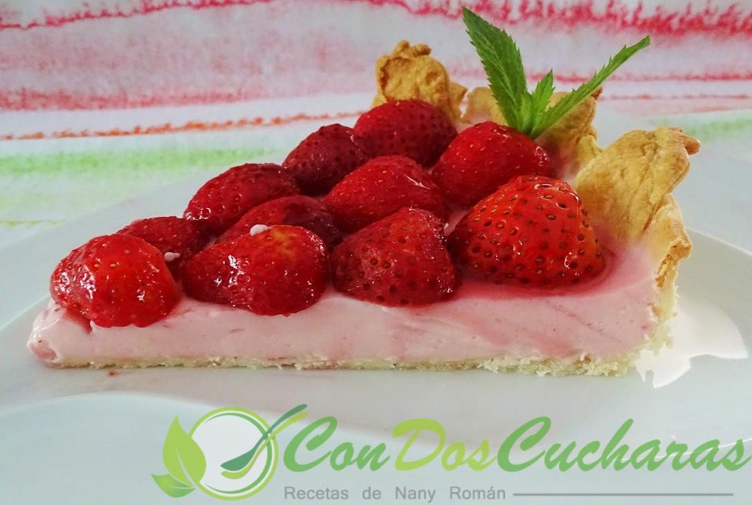 Pastel de fresas fácil