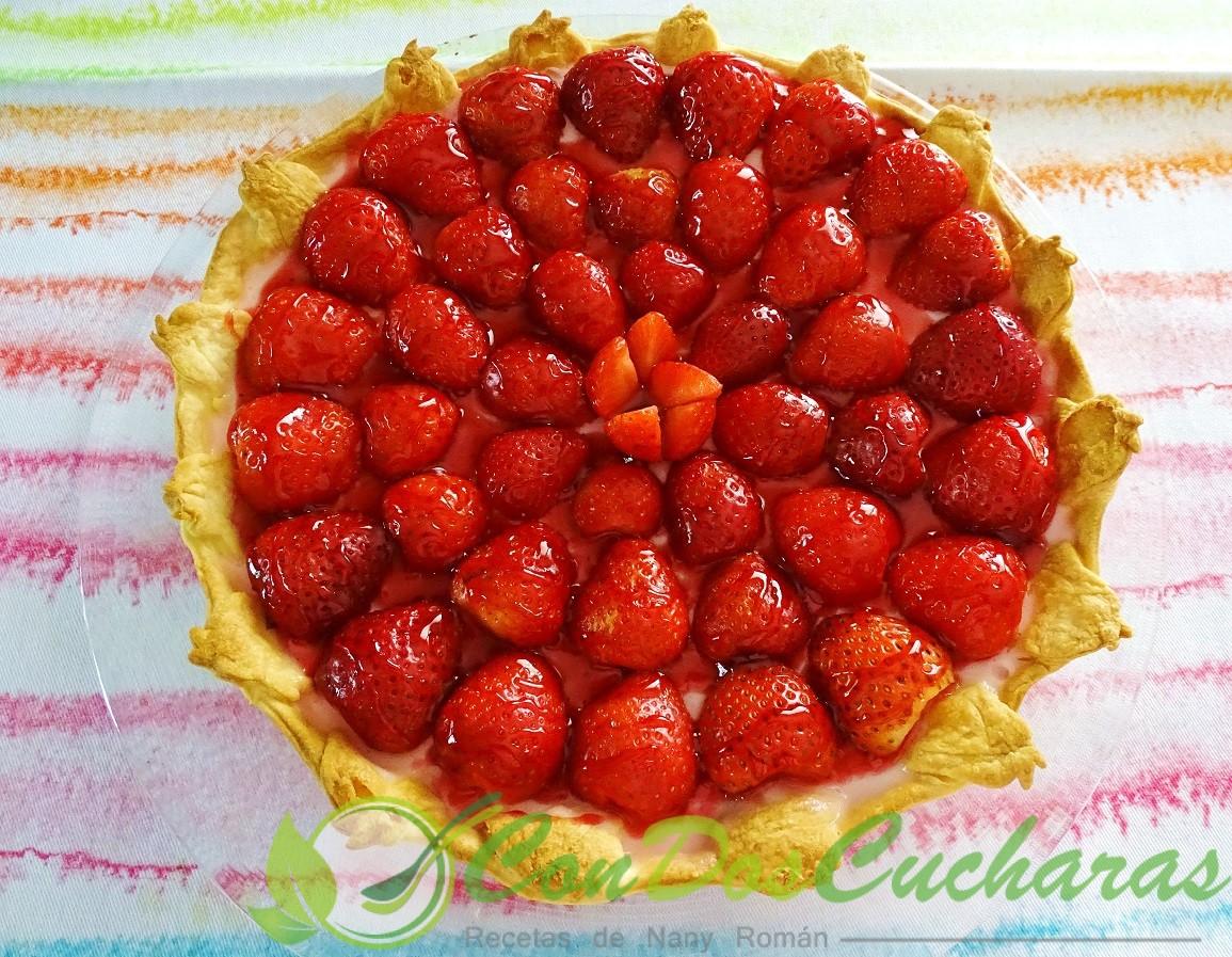 Pastel de fresas fácil