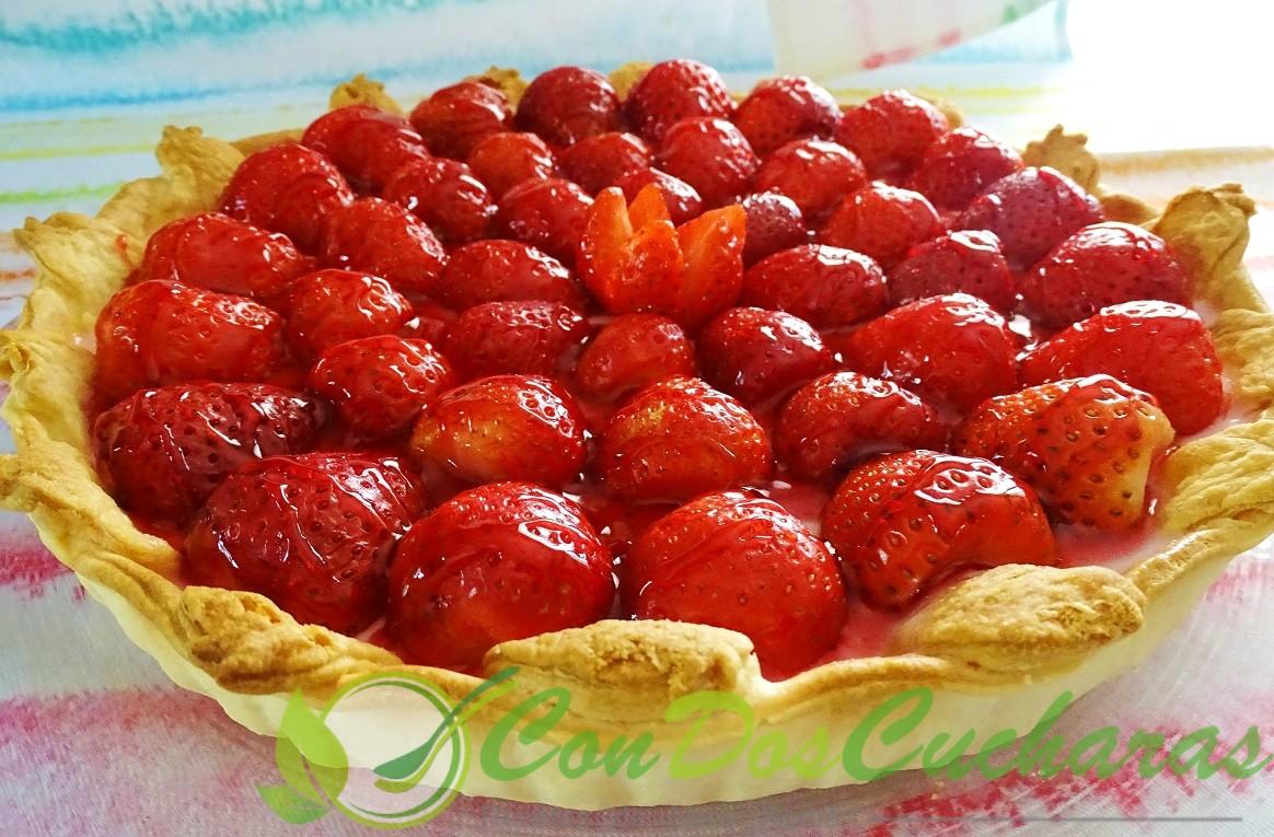 Pastel de fresas fácil