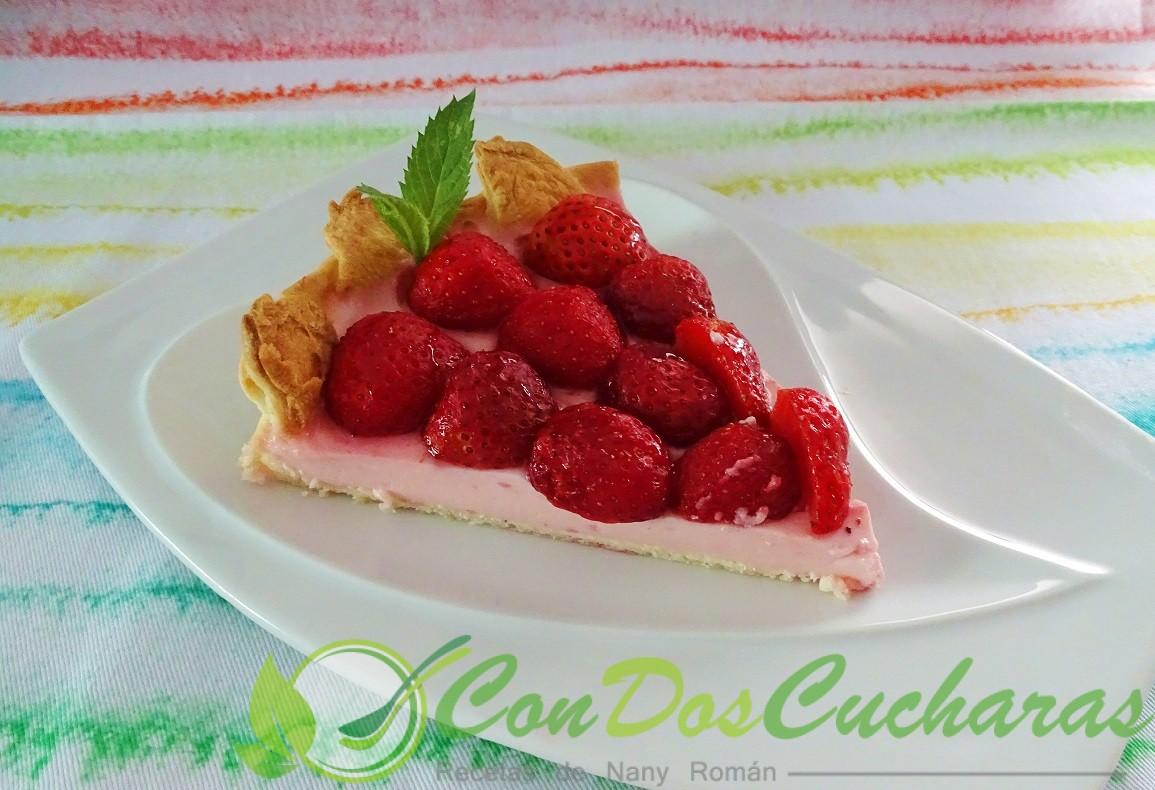 Pastel de fresas fácil