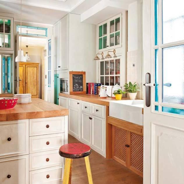 Reforma integral de vivienda : Cocinas de estilo ecléctico de Simetrika