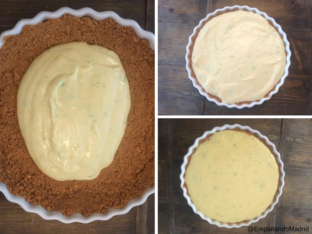 Rellanamos la tarta y la horneamos