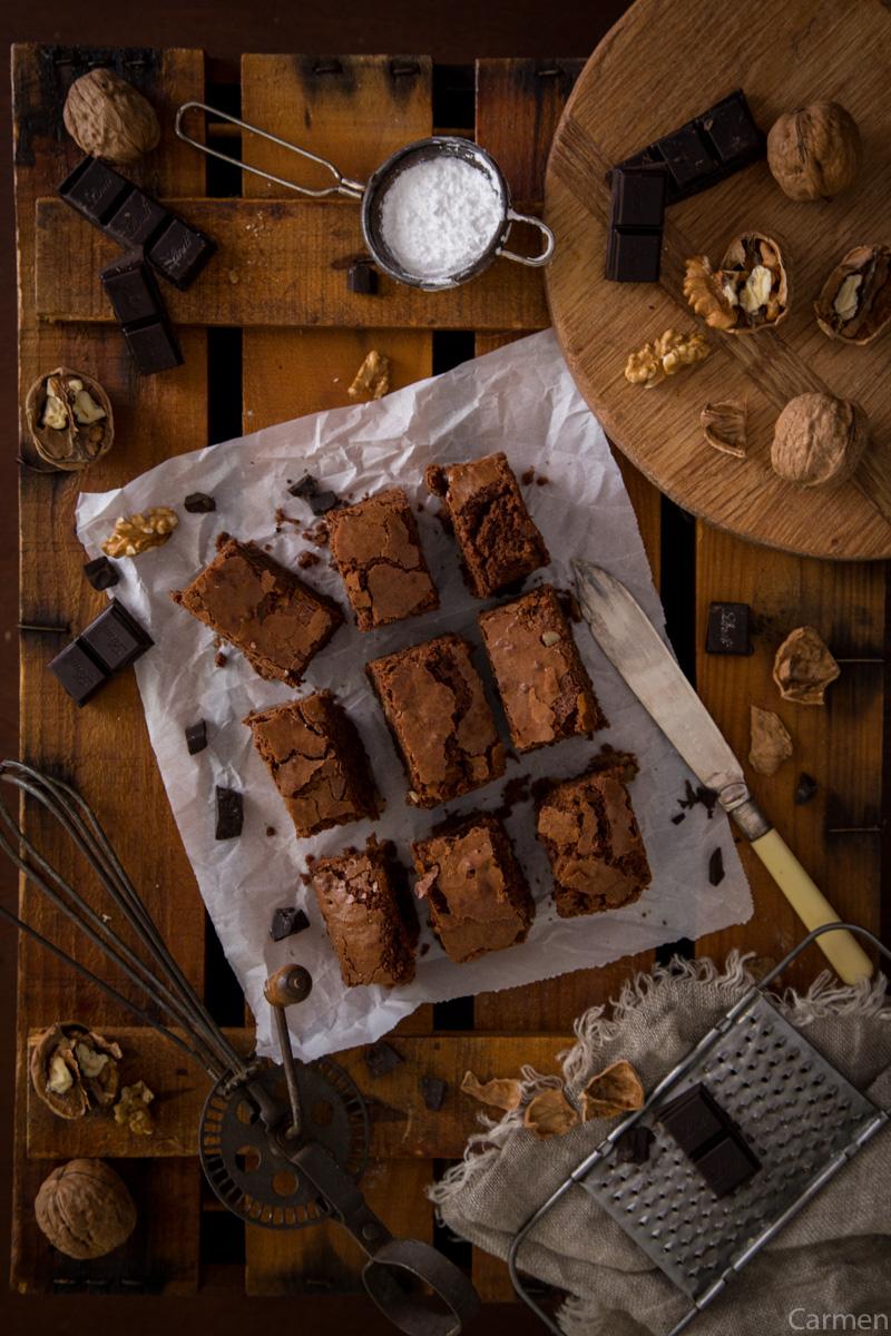 Brownie de chocolate cenital