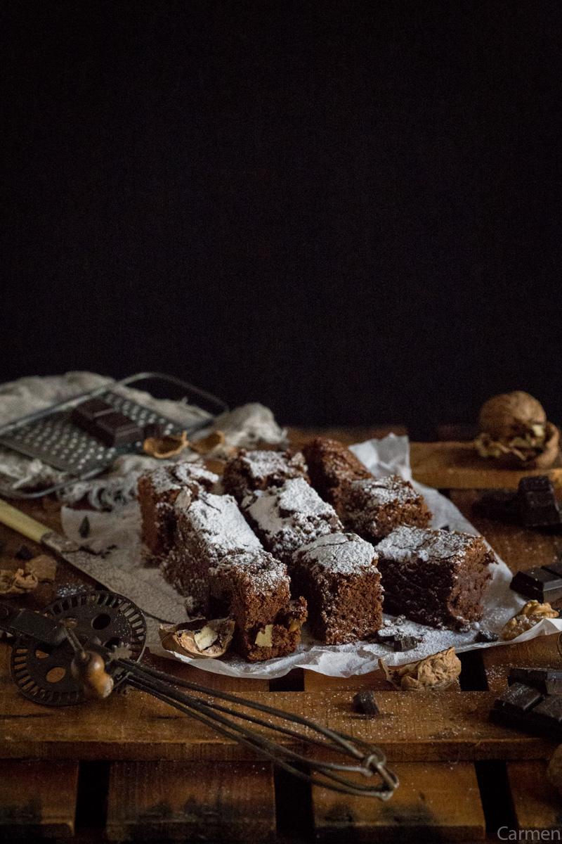 Brownie de chocolate azucar