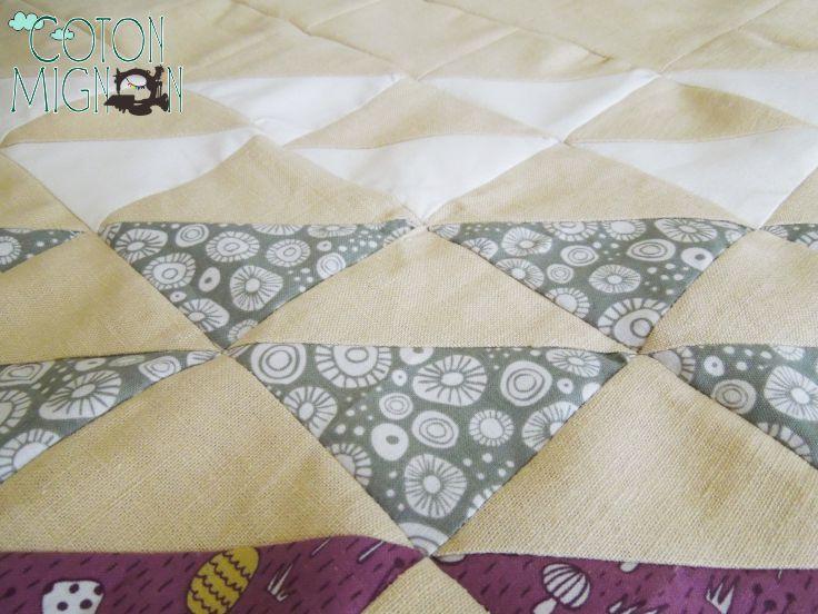 pillow patchwork coton mignon