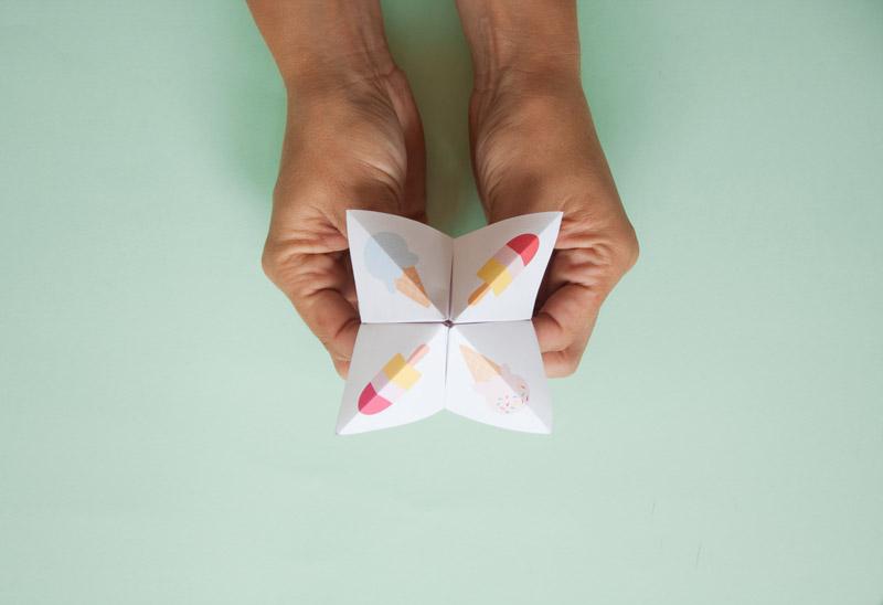 Juego de origami.