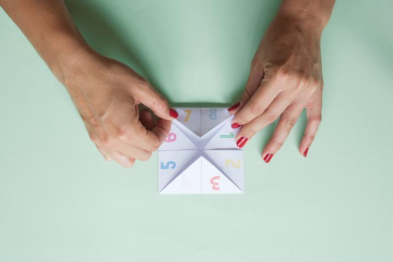 Juego de origami.