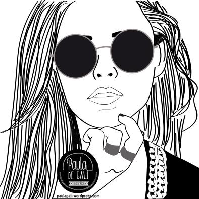 dibujo retrato personalizado blanco y negro trazos