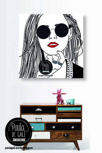 LIENZO BLANCO Y NEGRO TRAZO