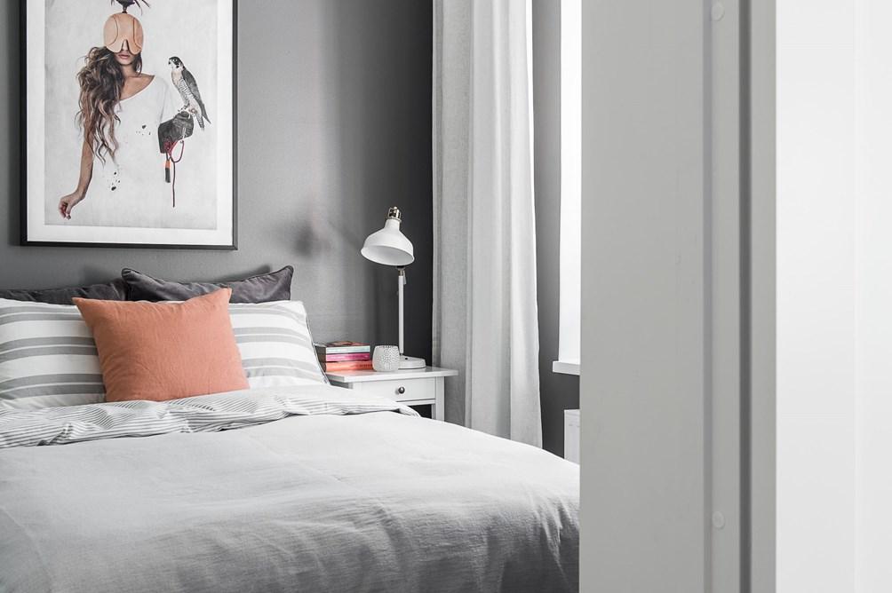 Un apartamento con toques grises; Un look muy elegante.