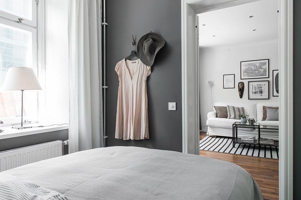 Un apartamento con toques grises; Un look muy elegante.