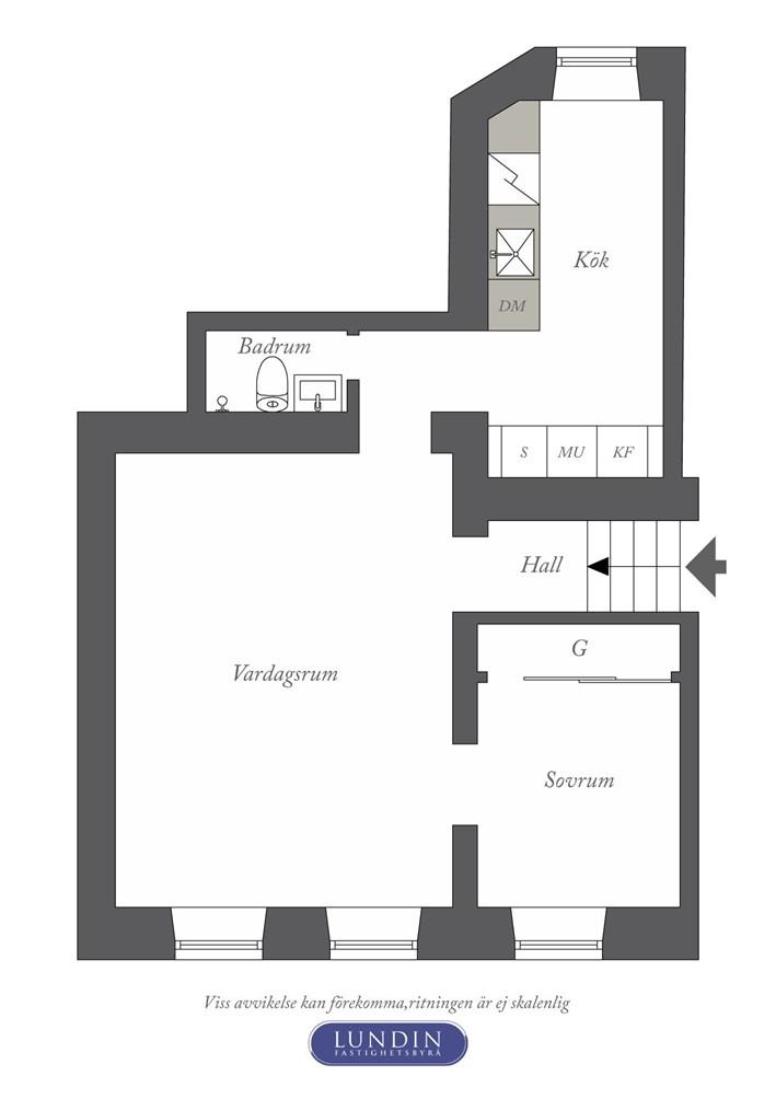 Un apartamento con toques grises; Un look muy elegante.