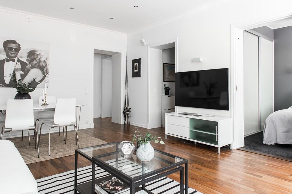 Un apartamento con toques grises; Un look muy elegante.