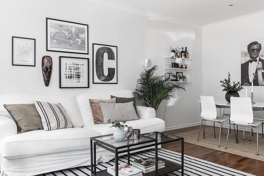 Un apartamento con toques grises; Un look muy elegante.