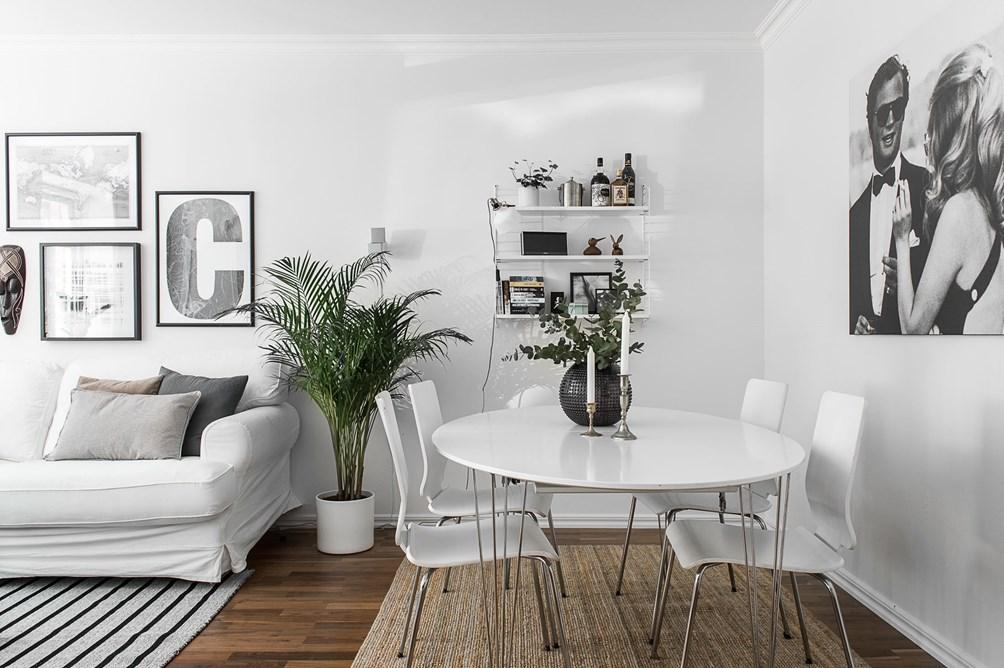 Un apartamento con toques grises; Un look muy elegante.