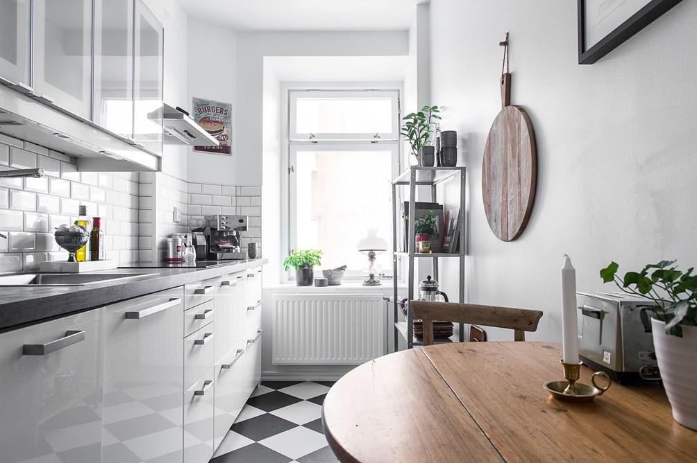 Un apartamento con toques grises; Un look muy elegante.