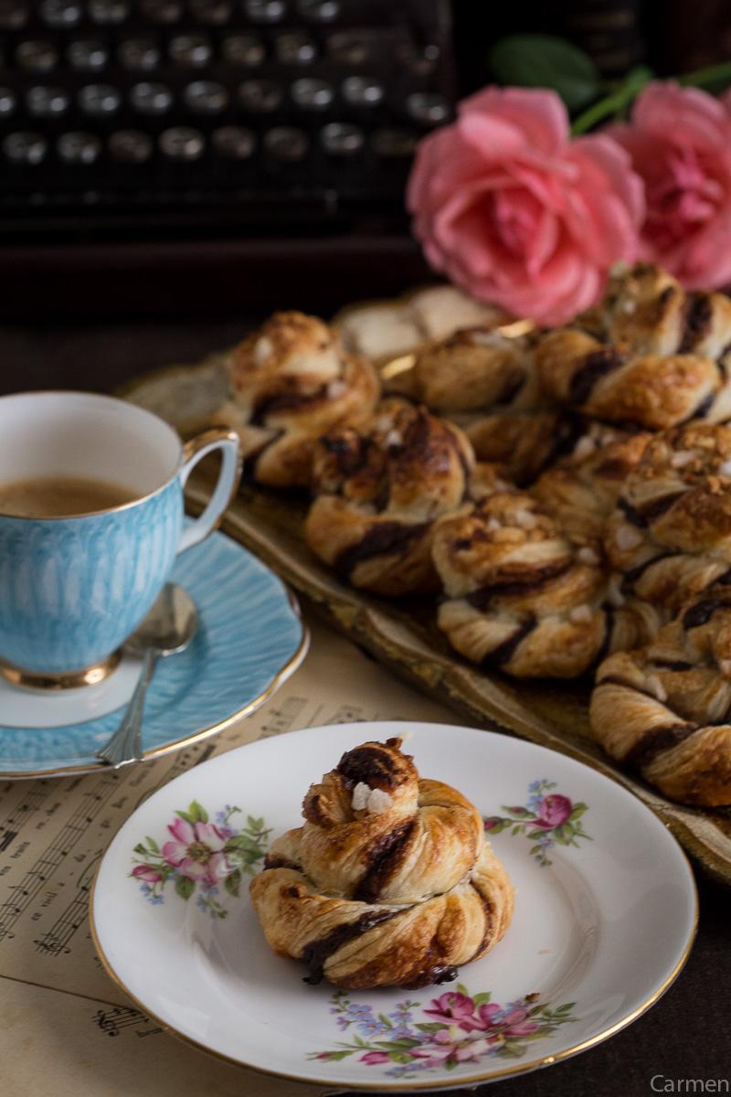 Espirales de hojaldre chocolate 7