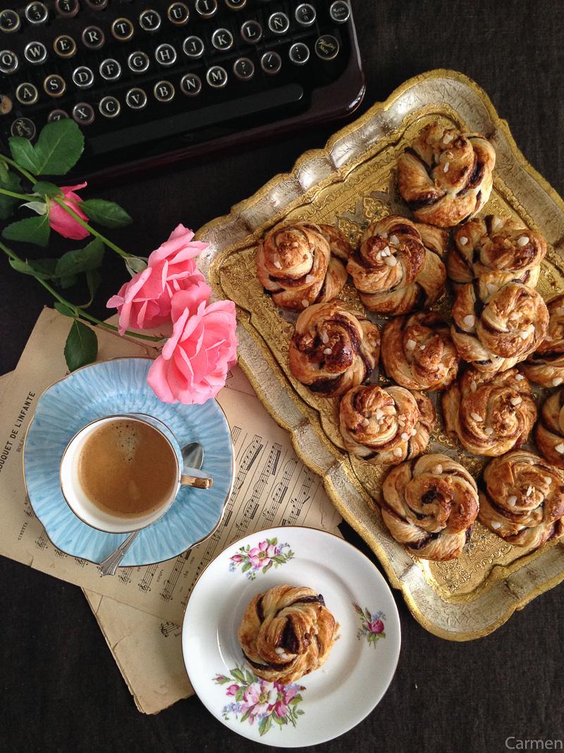 Espirales de hojaldre chocolate 8