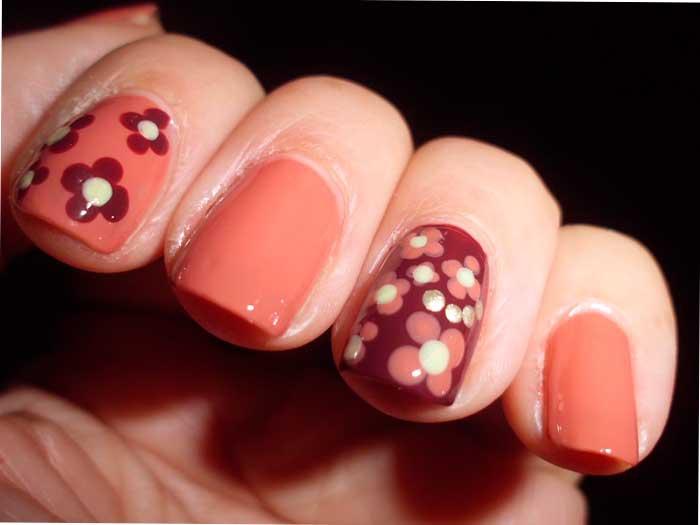 Manicura floral