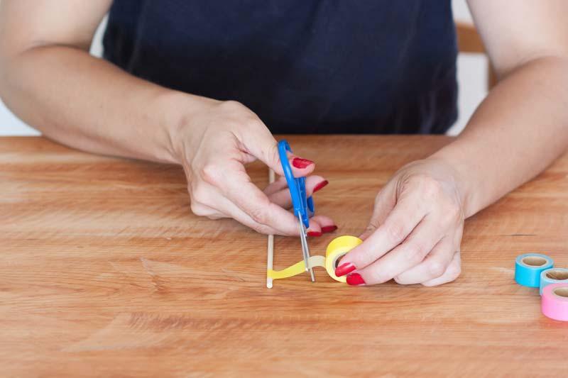 Como hacer un topper de banderines.