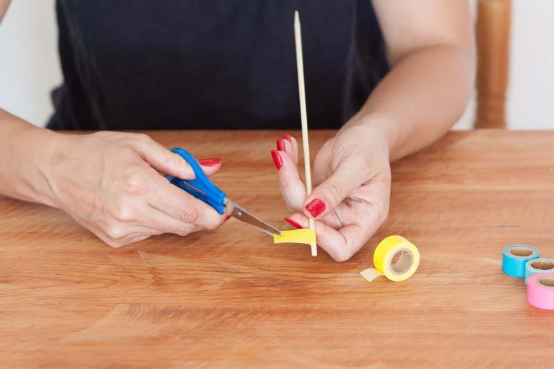 Como hacer un topper de banderines.