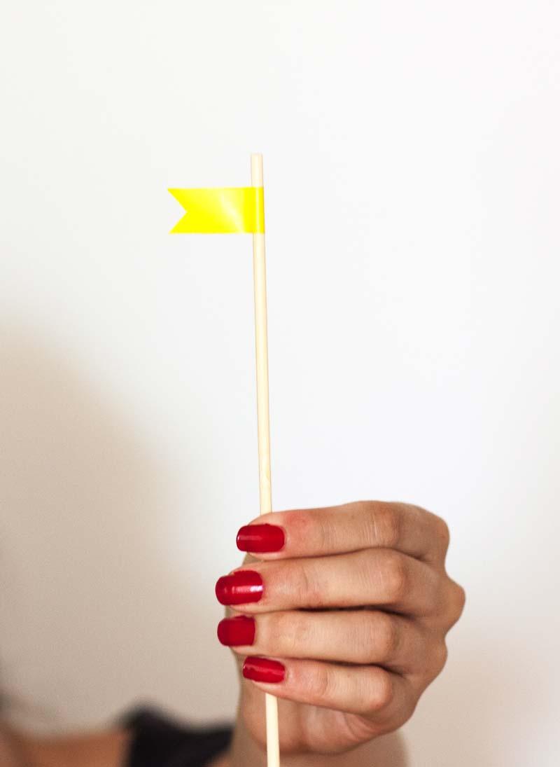 Como hacer un topper de banderines.