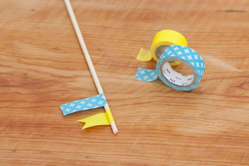 Como hacer un topper de banderines.