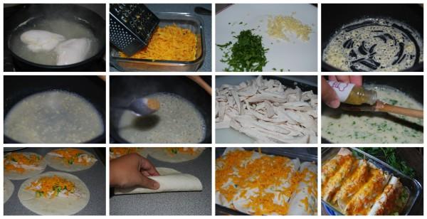enchiladas-de-pollo-caseras elaboración