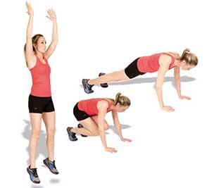 ejercicios de burpees