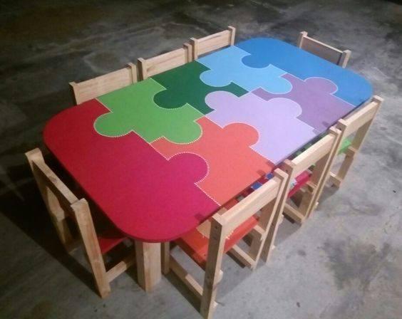 decoracion de mesa para salon de preescolar