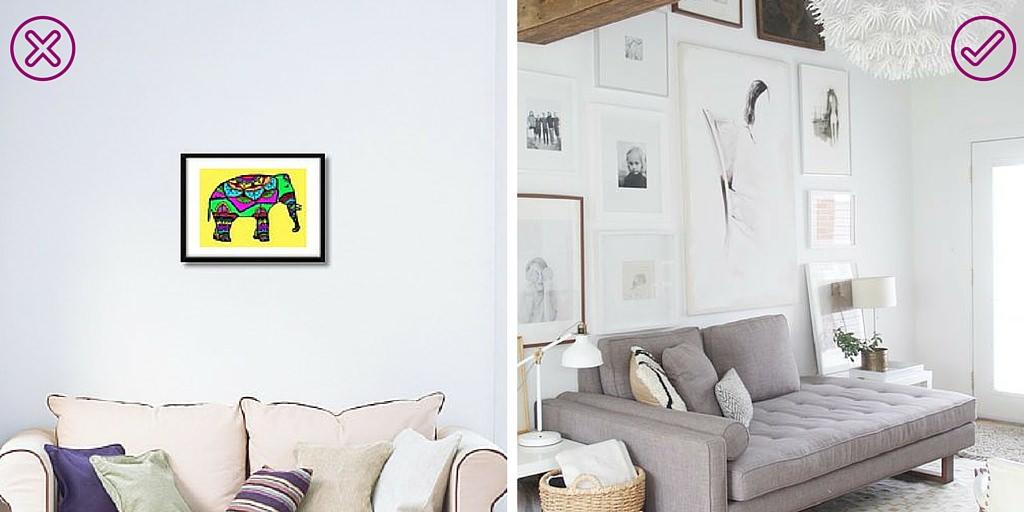 errores_que_debes_evitar_en_decoración_cuadro_pequeño_en_pared_grande