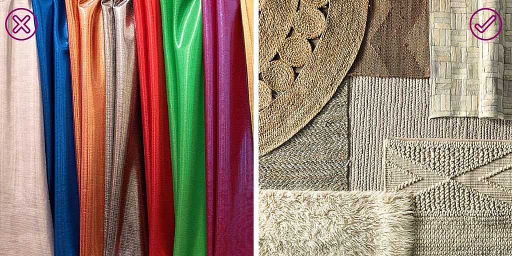 errores_que_debes_evitar_en_decoración_utilizar_tejidos_sintéticos