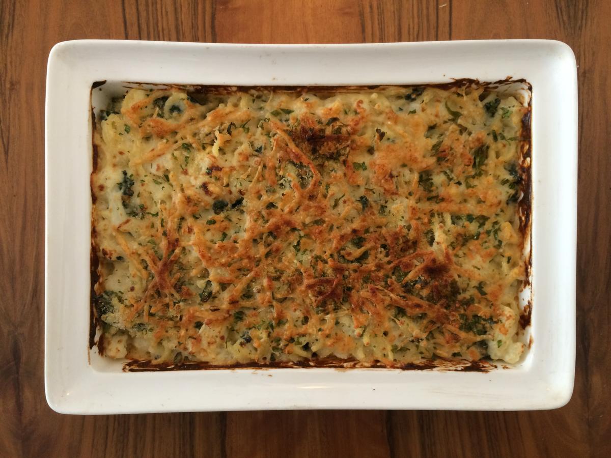 Ya tenemos nuestra receta de Mac n Cheese con coliflor y kale