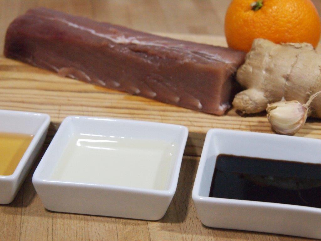 Tataki de atún ingredientes
