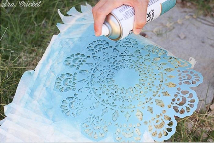 cesto mimbre pintado con spray pintyplus
