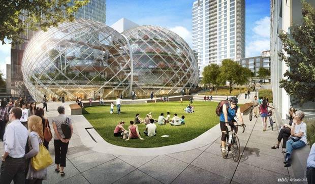 Amazon misses the rainforest, seeks to build a giant greenhouse in downtown Seattle