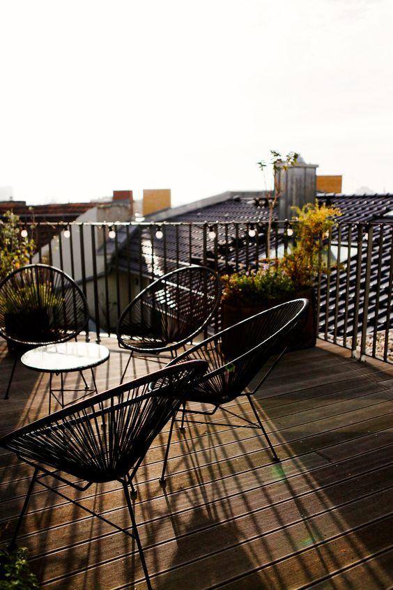 Silla Acapulco negra