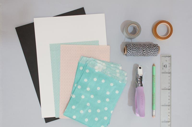 Como hacer un álbum para guardar fotos con sobres craft.