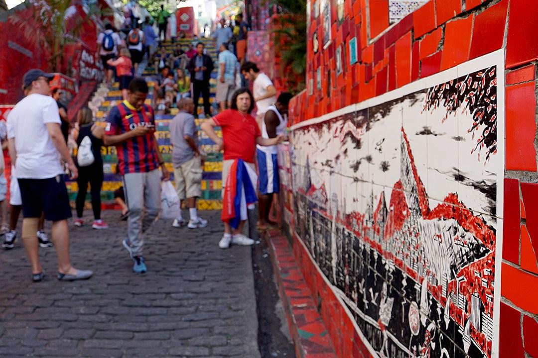 La Escalera de Sellaron en Lapa (Rio de Janeiro)