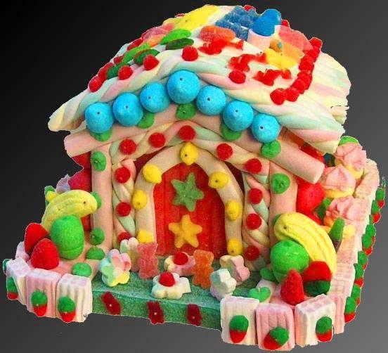 torta casita de golosinas