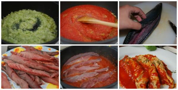 caballa-con-tomate elaboración