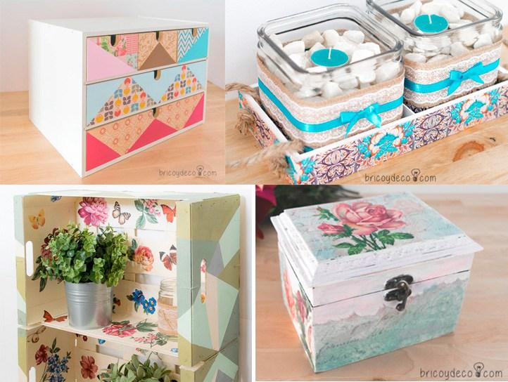decoración con decoupage