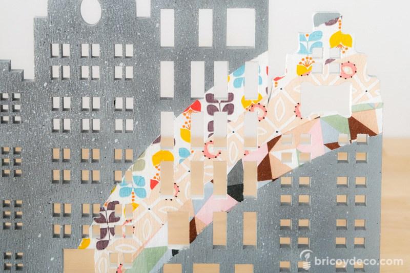 decoración con decoupage inspirada en el Graffit Art