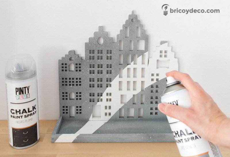 efecto granito con Chalk Paint en spray