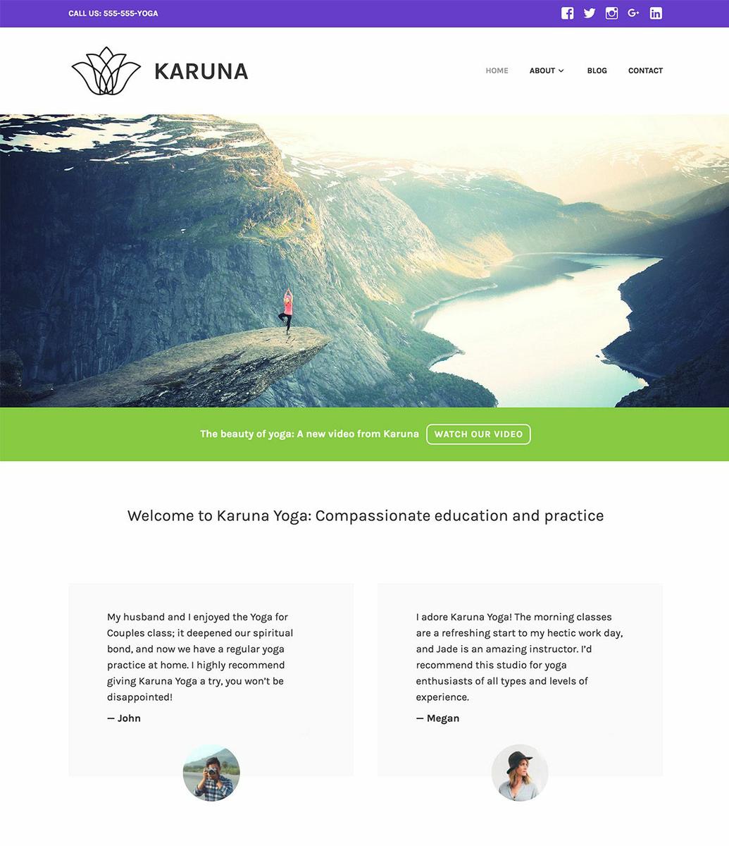 Tema Karuna de WordPress