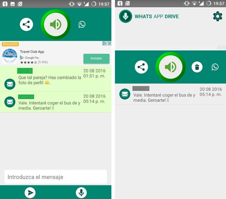 manos libres para whatsapp drive Android